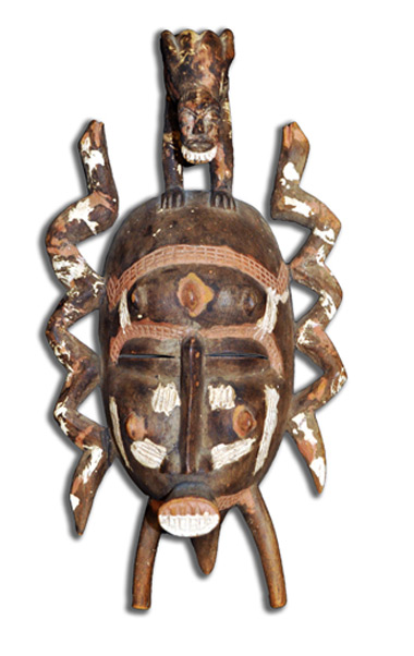 african_mask-serpents-2 Image of Senufo serpent mask.