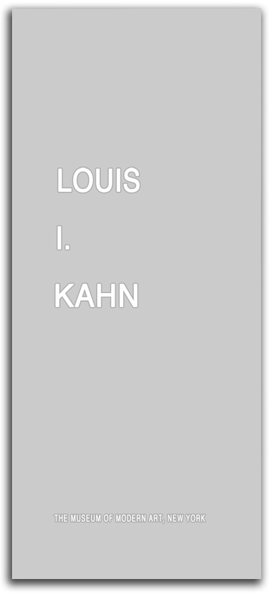 american_studies-pt1-kahn Image of Louis I. Kahn exhibit brochure cover.