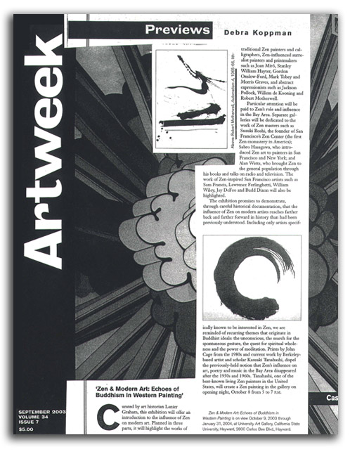 artweek-2003 Image of 'Artweek' cover.