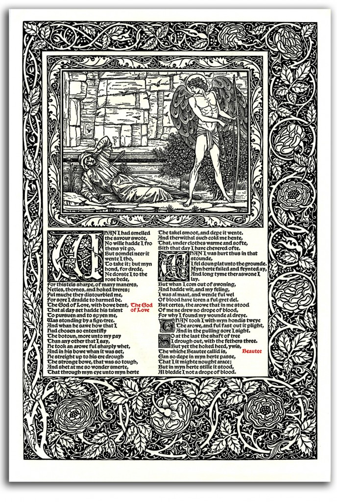 beardsley-chaucer-1 Image of illustrated page from 'The Works of Geoffrey Chaucer.'