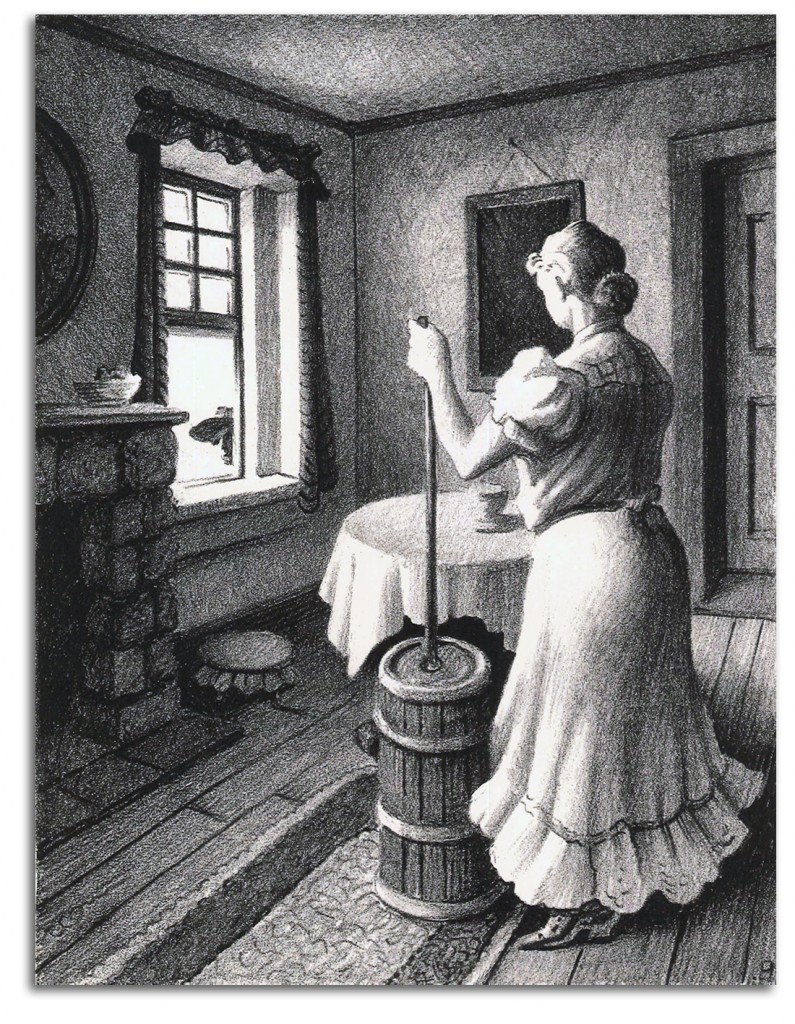 benton Image of Benton's 'Churning Butter.'