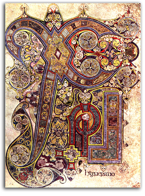 book_of_kells Image of page from the Book of Kells.