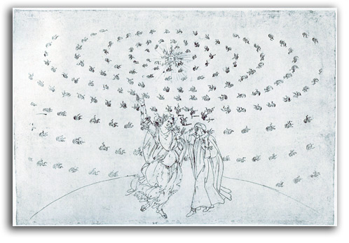 boticelli-dante_book Image of Boticelli book illustration.