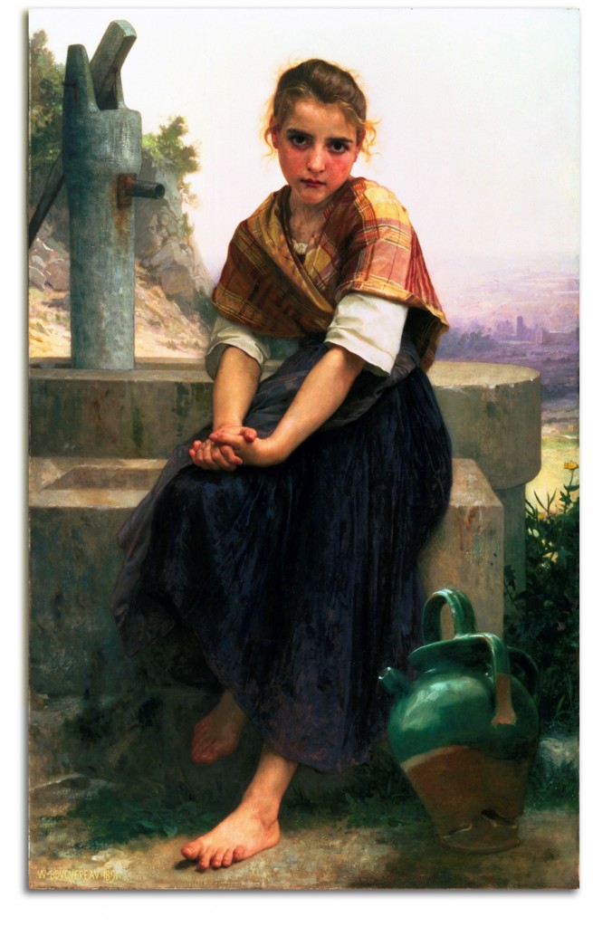 bouguereau-pitcher Image of 'The Broken Pitcher' by Bouguereau.