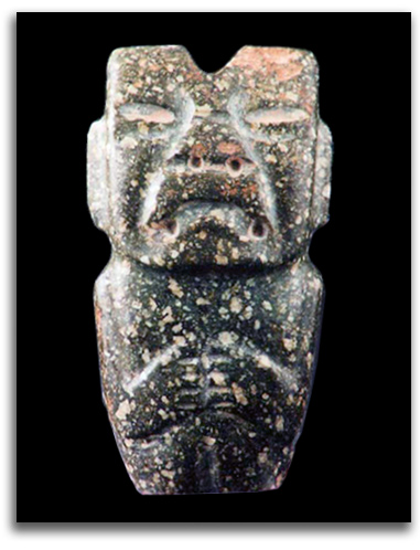 celt-detail Image of Olmec carving.