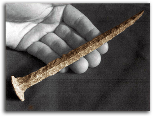 cruxcificion_nail Image of crucifixion nail.