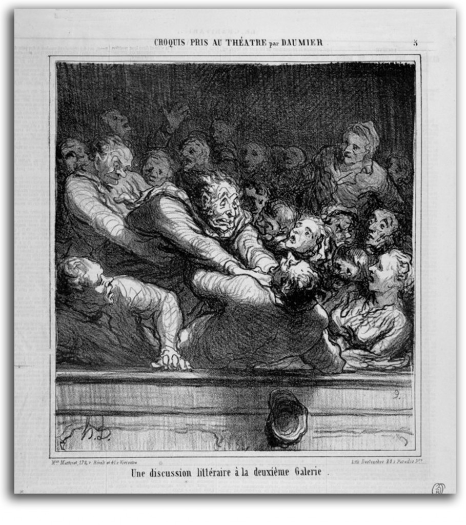 daumier-literary_discussion Image of Daumier's drawing.