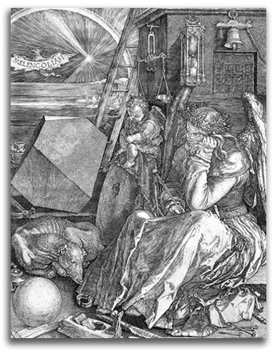 durer-melencolia Image of Durer engraving, 'Melancholia.'