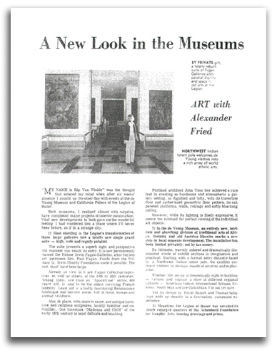 famsf-news_article Image of newspaper article on MOMA project.