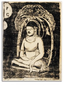 gauguin-buddha Image of Gauguin's Buddha woodcut print.