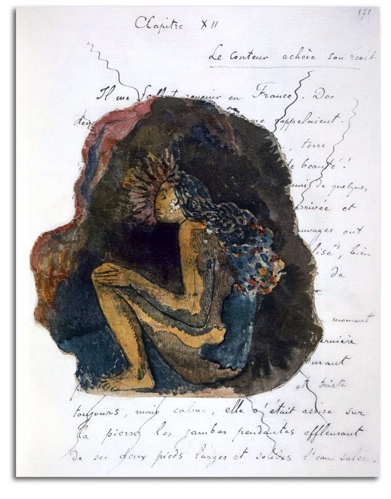 gauguin-noanoa-chapter12 Image of full-page illustration in Noa Noa.