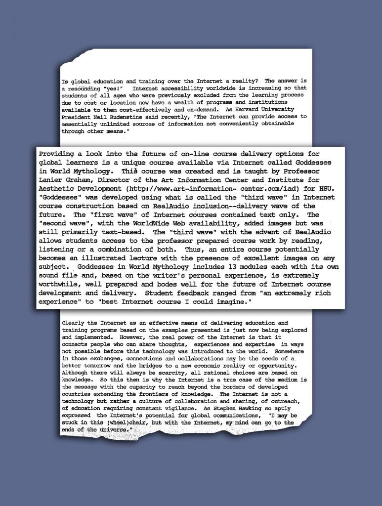 Image of printed review.