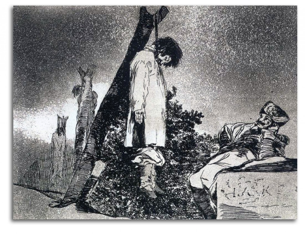 goya-hanged_man Image of 'Hanged Man' by Goya.