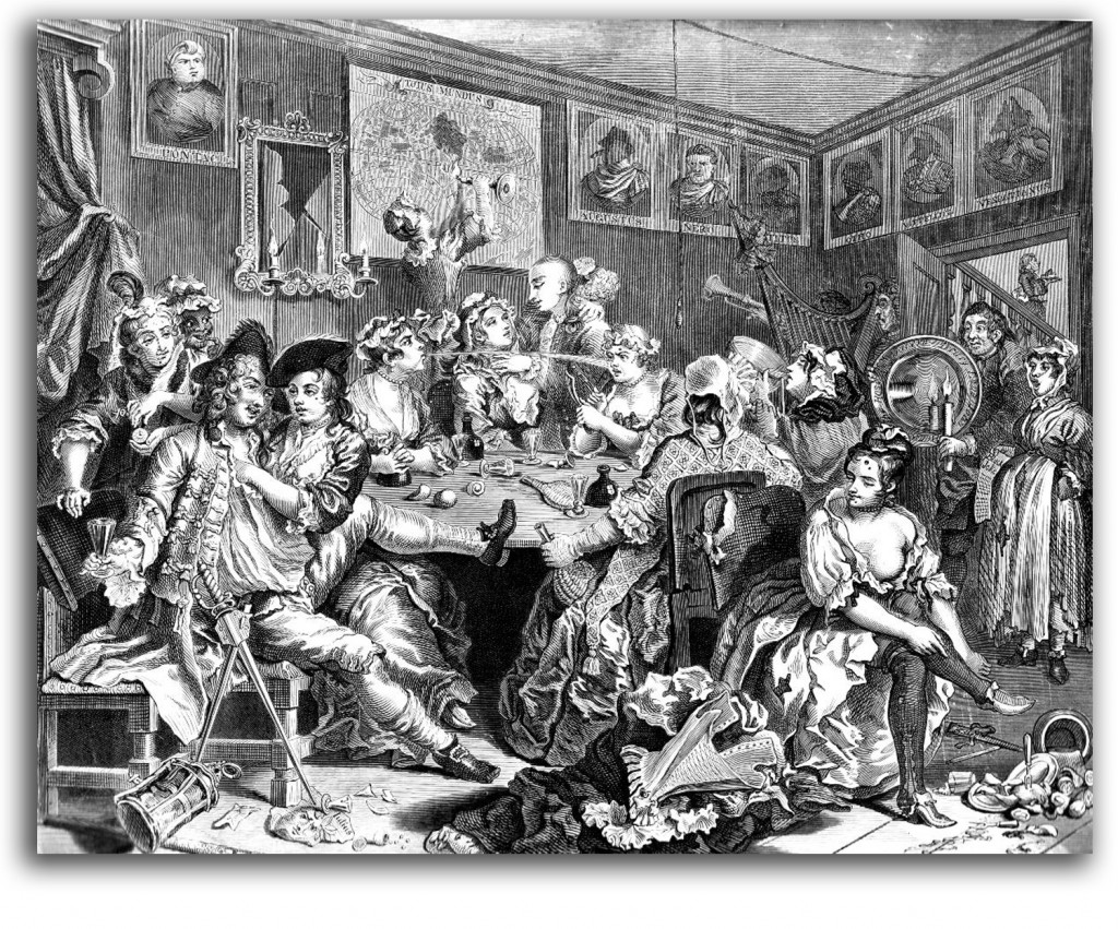 hogarth-tavern Image of Hogarth's 'Tavern Scene.'