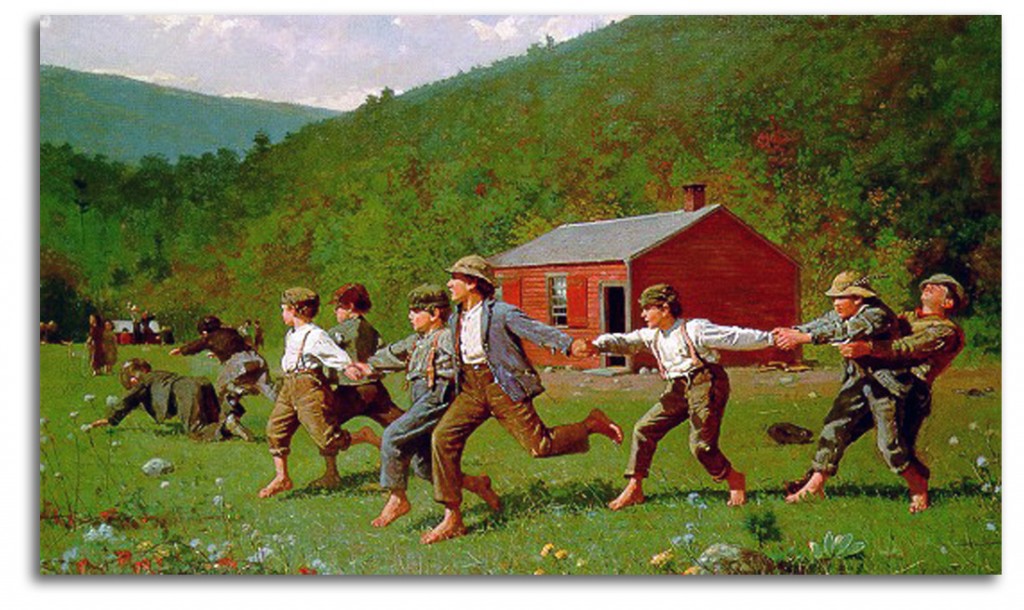 homer-snap-whip Image of 'Snap-of-the-Whip' (engraved 1873) by Homer.