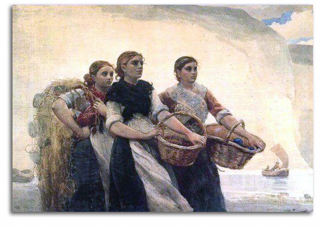 homer-voice_from_cliffs Image of 'Voice From the Cliffs' (painted 1883) by Homer.