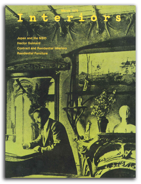 interiors-1970 Image of magazine cover - 'Interiors', 1970