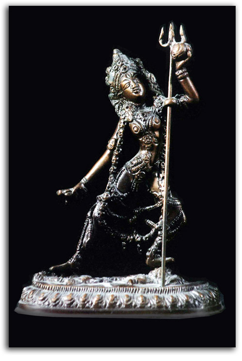 kali-bronze Image of Kali figure in bronze.