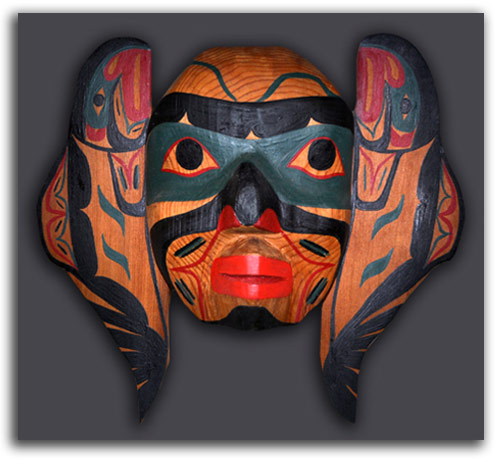 kwakiutl_salmaon_mask Image of Salmon Transformation Mask.