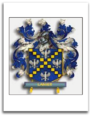 lanier_coat-of-arms Image of Lanier Family coat-of-arms.