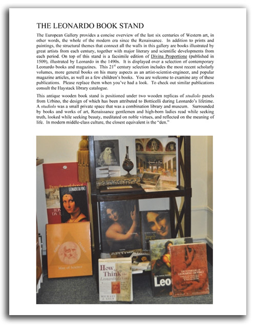 looking-leonardo-07 Image of page from 'Looking at Leonardo' publication.