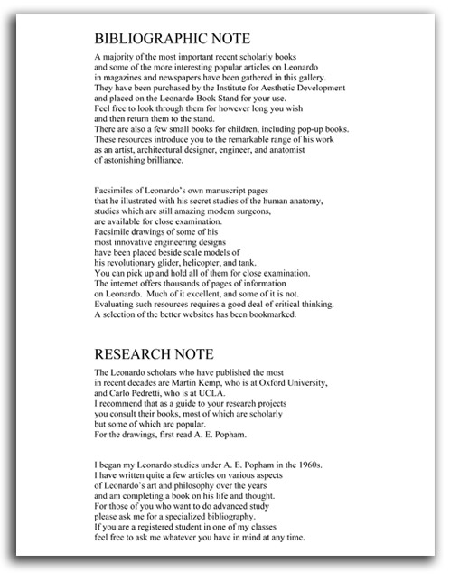 looking-leonardo-17 Image of page from 'Looking at Leonardo' publication.