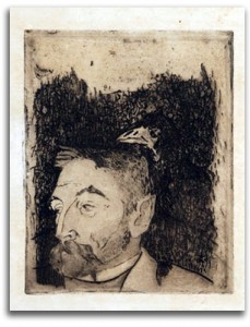 mallarme-gauguin Image of Gauguin portrait of Mallarme.