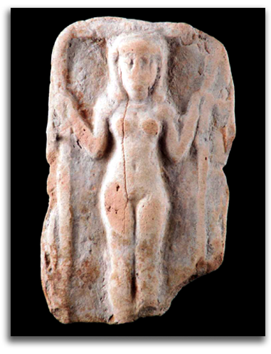 mesopo-goddess Image of carved Mesopotamian goddess.