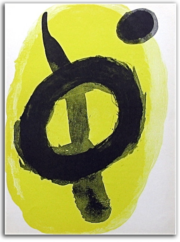 miro-yellow Image of Joan Miro original lithograph, 'Yellow.'