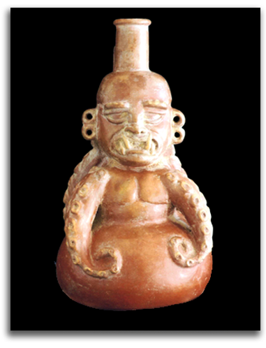 moche-octopus Image of Moche Octopus carving.