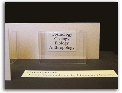 model-cosmology Image of museum model interior - Cosmology Section.