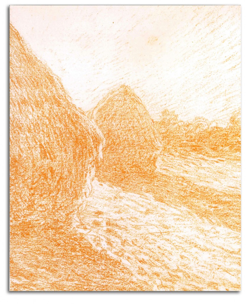 monet-grainstacks-last_rays Image of Monet's 'Grainstacks - Last Rays.'