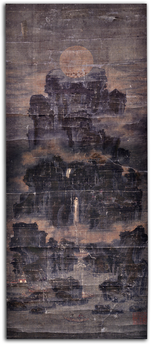mu-chi_scroll Image of landscape scroll.