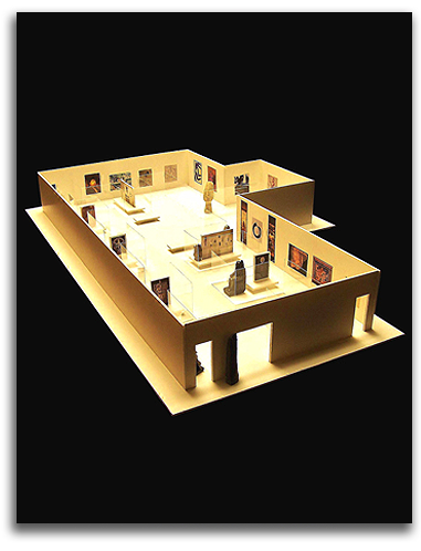 museum_plan3-model Architectural model for proposed museum (by Daniel Charm).
