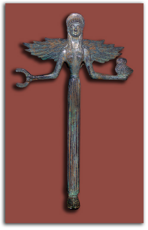 nike Image of winged Nike figure.