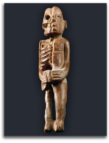 olmec_nonduality_trio Image of Olmec Nonduality figure.