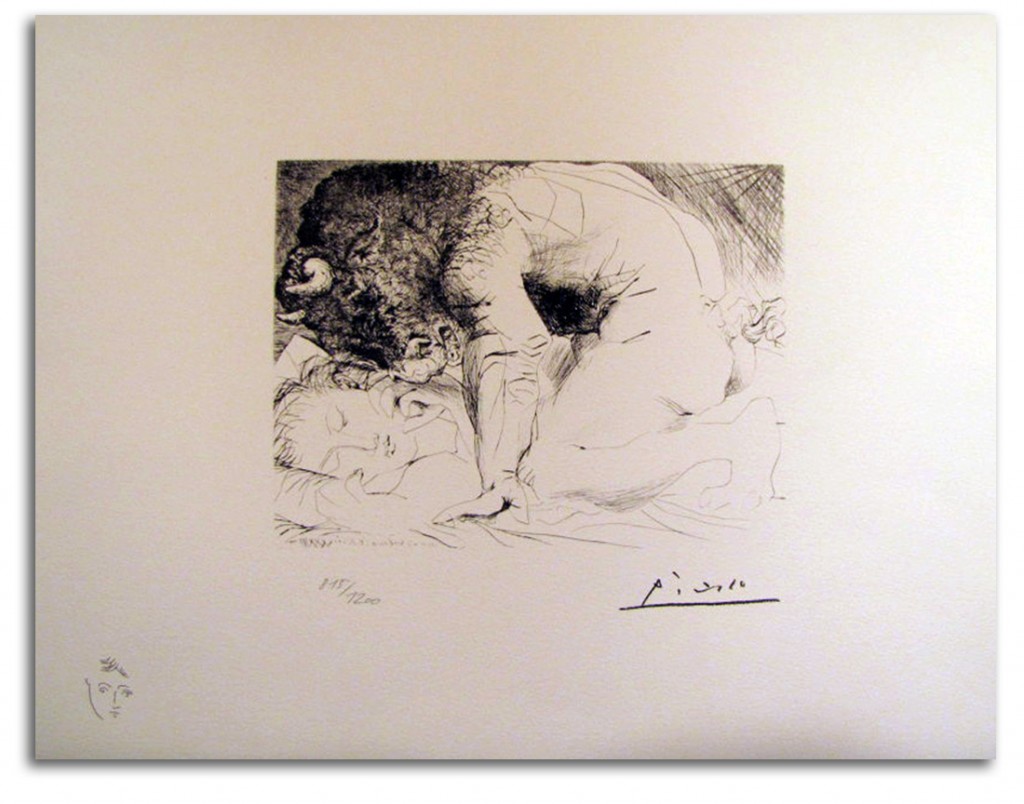 picasso-etching Image of etching by Picasso.