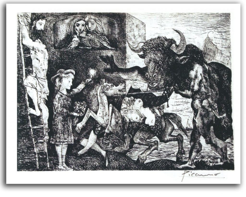 picasso-minotauromachy Image of 'Minotauromachy' by Pablo Picasso.
