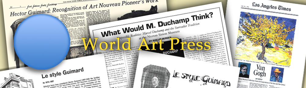 NEWSPAPER REVIEWS, New York & Los Angeles, 1970-1991 (collage)