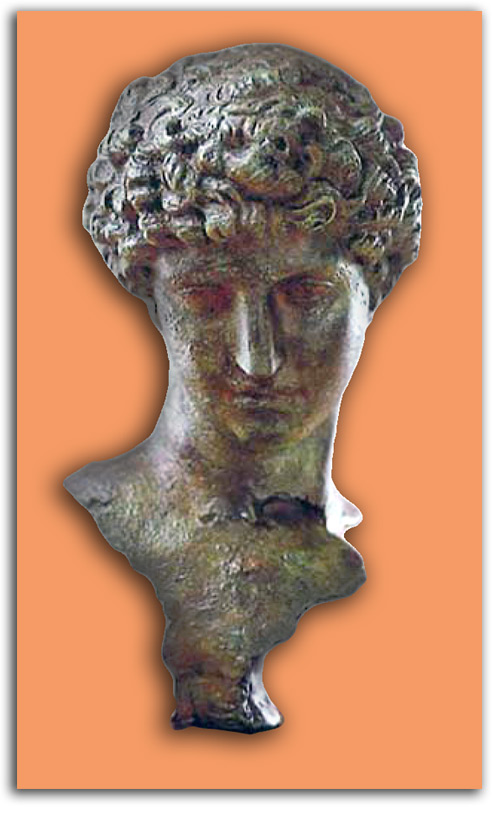 roman-head-youth Image of bronze head bust.