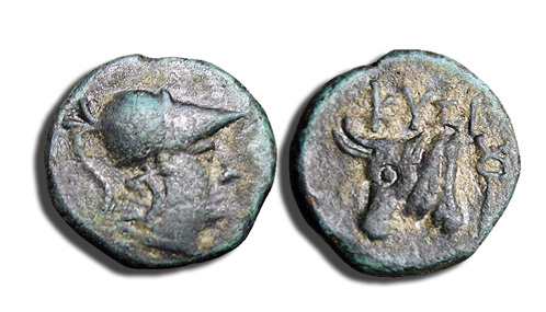 roman_coins Image of Roman coin - front and back.