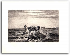 troyon-greux-cattle Image of etching by Troyon & Greux.