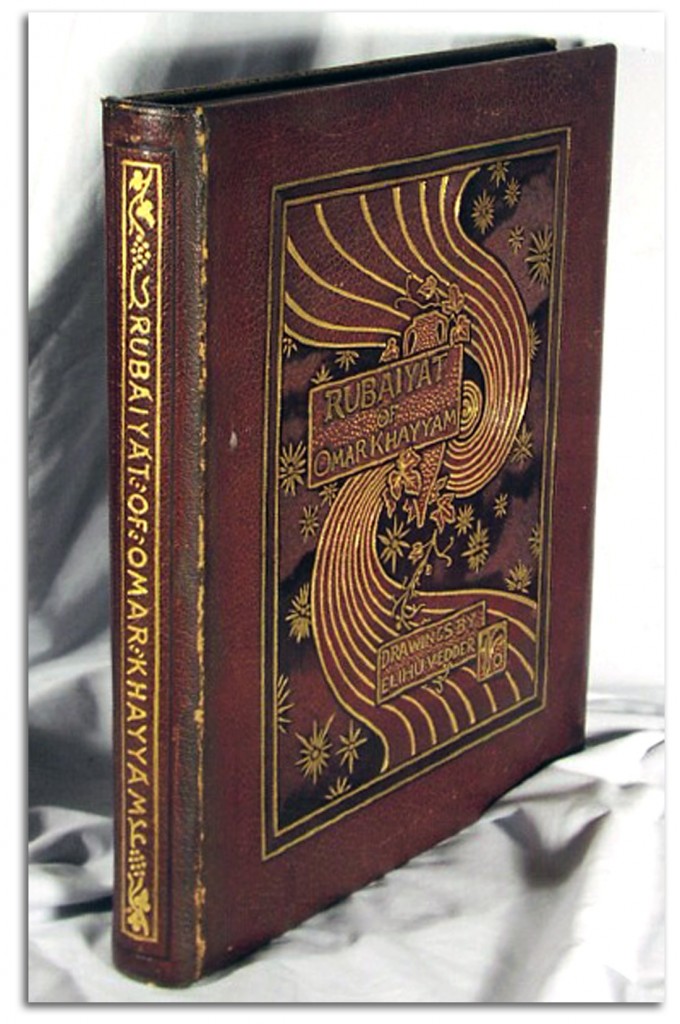 vedder-omar_khayyam Image of cover to 1884 English edition of 'Omar Khayyam.'