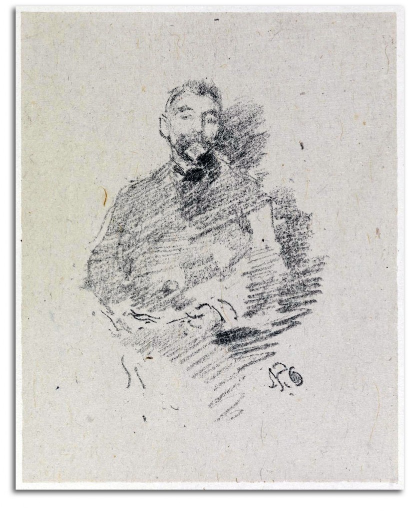 whistler-mallarme Image of Whistler's portrait sketch of Mallarme.