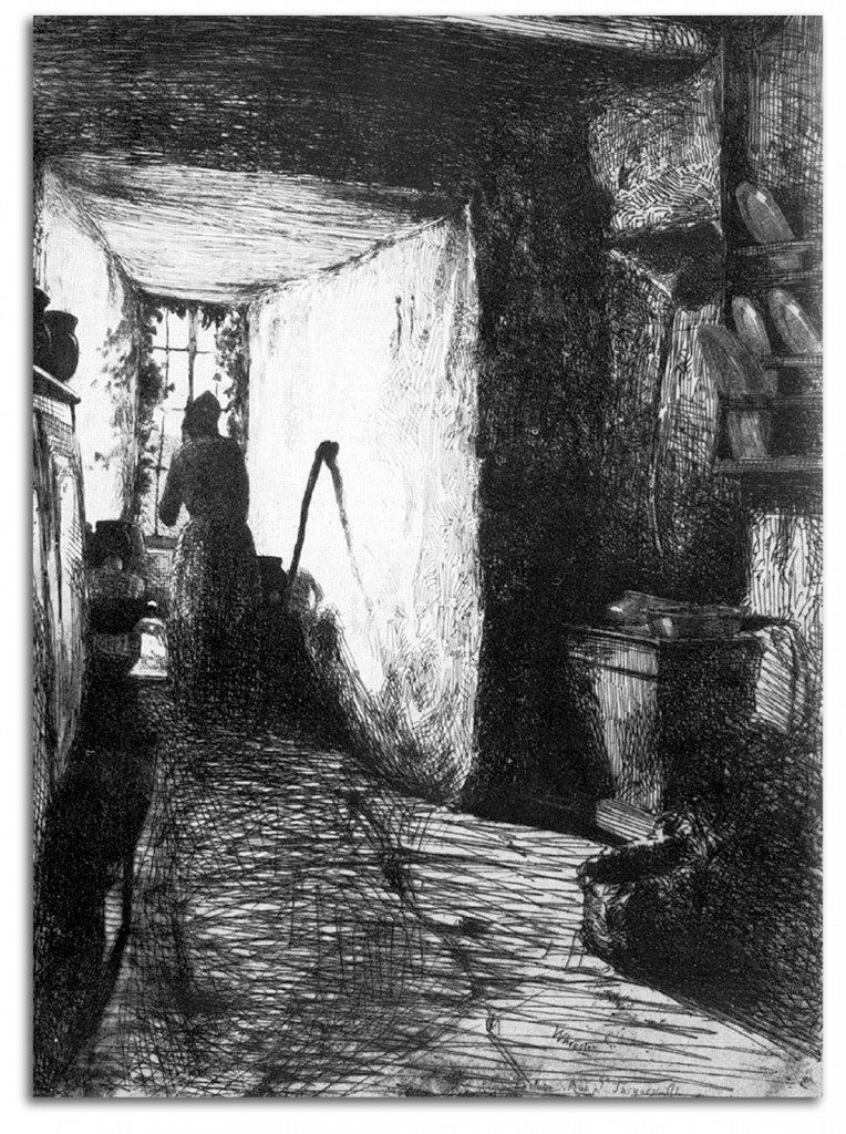 whistler-the_kitchen Image of 'The Kitchen' by Whistler.