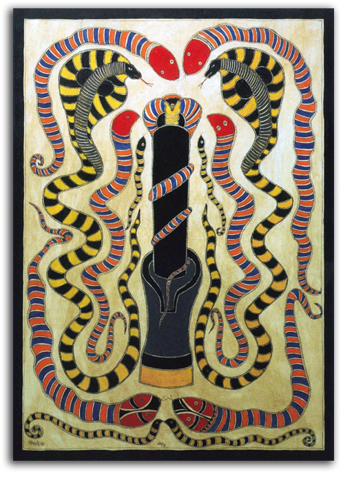 yoni_linga-serpents Image of Lingam-Yoni.