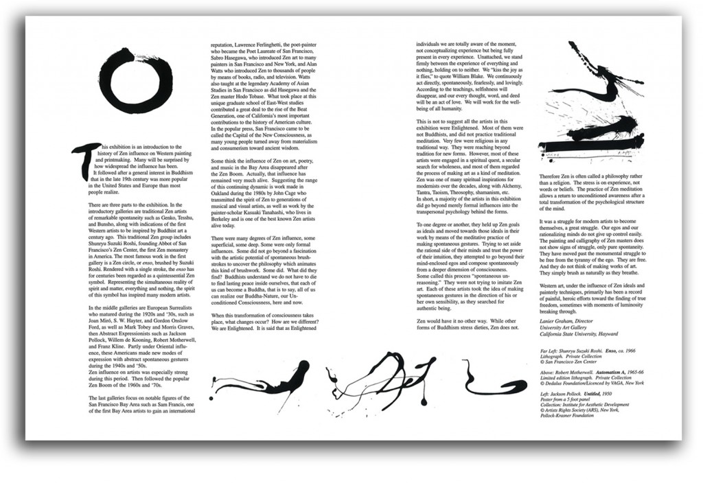 zen-p1 Interior 2-page spread of Zen brochure.