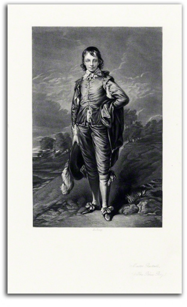 gainsborough-blue_boy-print Image of print of Gainsborough's 'Blue Boy.'