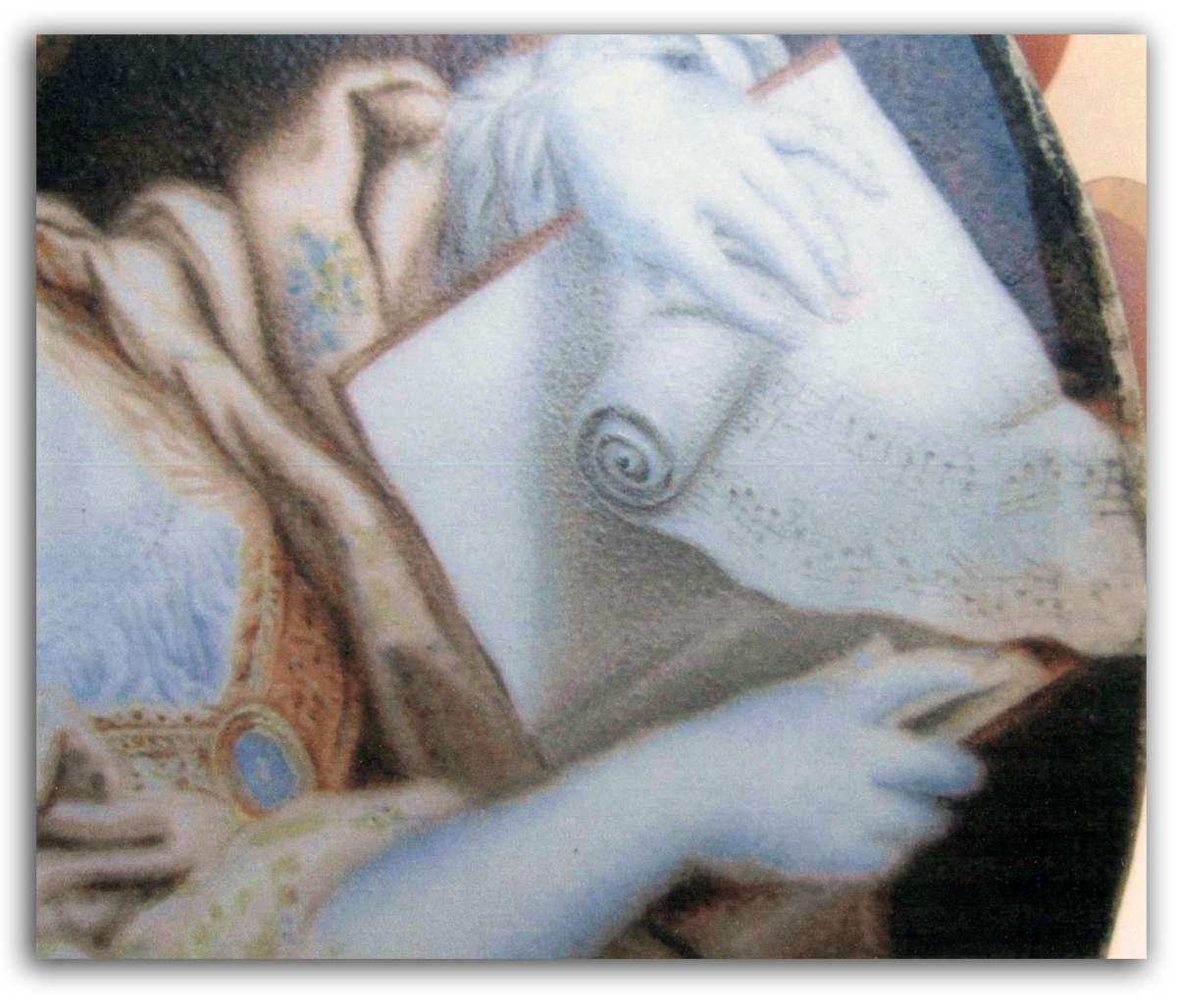 lebrun-04 Detailed image of 'Muse of Music' portrait.