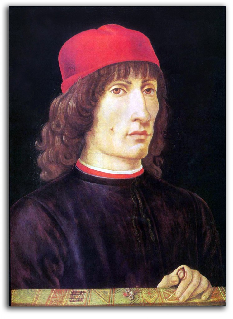 botticelli-goldsmith-rev Image of 'Portrait of a Goldsmith' formerly attributed to Botticelli.